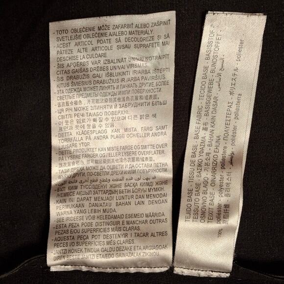 Zara Black Vegan Leather Pants L – Chic Straight Leg | Fall Staple, Sleek Fit - Picture 8 of 8